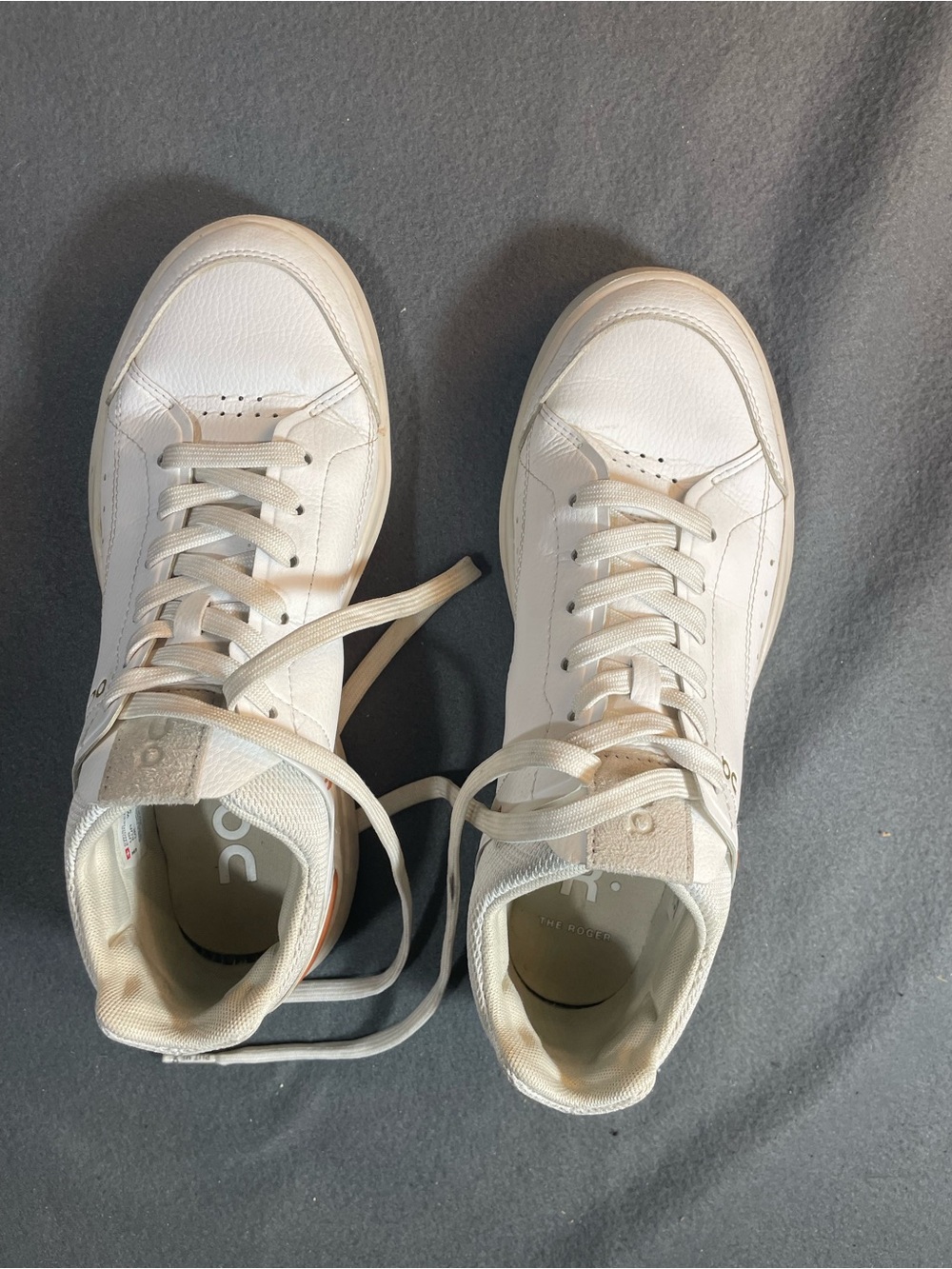 On Cloud THE ROGER Centre Court Women’s Size 8 Sneakers White Sienna Leather